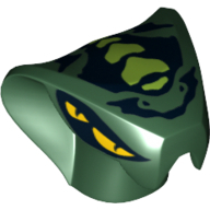 Lego hlava hada Ninjago, tmavě zelená (6016732, 6253292)